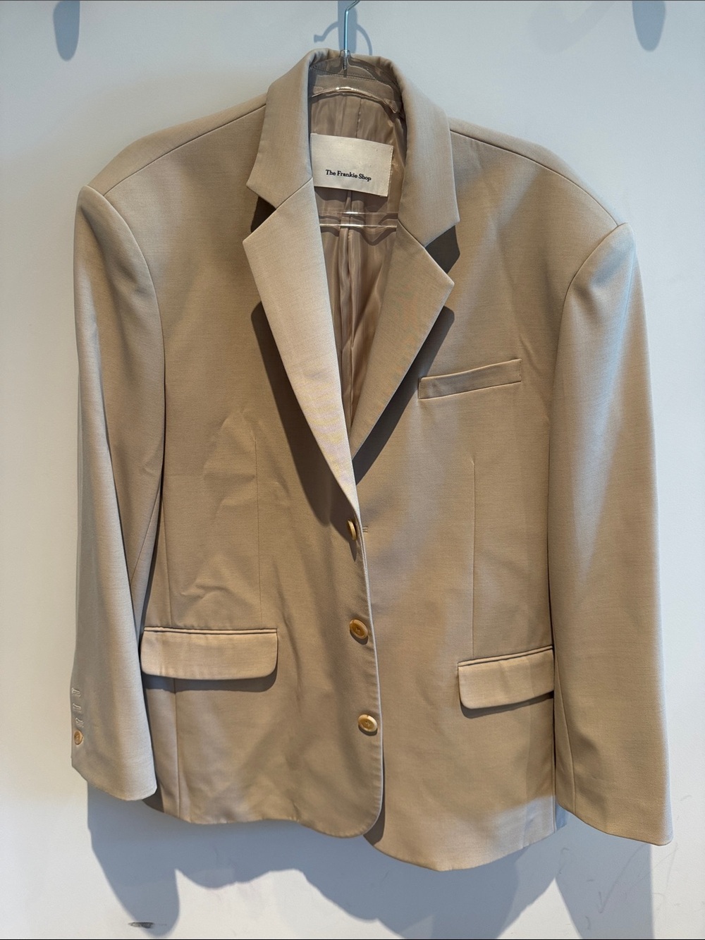 The Frankie Shop Tansy Women’s Oversized Blazer (Tan)